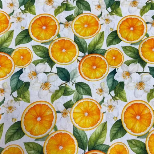 TRICOLINE LARANJAS E FLORES