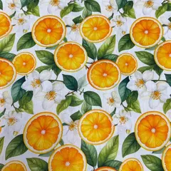 TRICOLINE LARANJAS E FLORES
